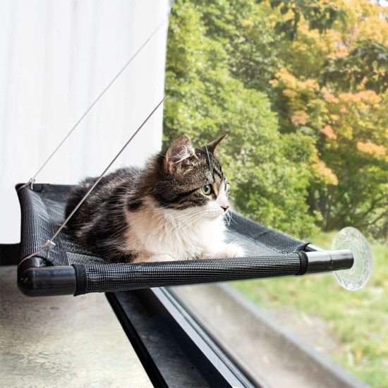 Duvo Window Hammock for Cats Black 66 x 40 x 2.5 cm Duvo Window Hammock for Cats Black 66 x 40 x 2.5 cm