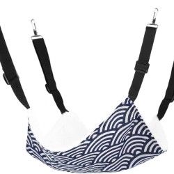 EIHI Cat Hammock 36 x 38 cm - Cat Hammock - Cat Swing - Warm Hanging Cat Hammock - Hanging Cat Hammock Suitable for Small Pets (Blue), black EIHI Cat Hammock 36 x 38 cm - Cat Hammock - Cat Swing - Warm Hanging Cat Hammock - Hanging Cat Hammock Suitable for Small Pets (Blue), black