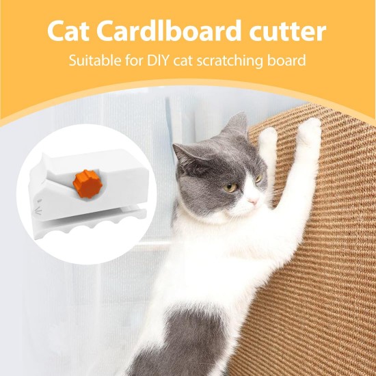 EIHI Pack of 2 Cat Scratching Board Cutter, Cardboard Cutter, Cat Scratching Board Cutter, DIY, Cat Scratching Board Cutting Card, Recycling Cutting Tool (Red and White) EIHI Pack of 2 Cat Scratching Board Cutter, Cardboard Cutter, Cat Scratching Board Cutter, DIY, Cat Scratching Board Cutting Card, Recycling Cutting Tool (Red and White)