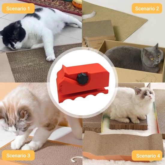 EIHI Pack of 2 Cat Scratching Board Cutter, Cardboard Cutter, Cat Scratching Board Cutter, DIY, Cat Scratching Board Cutting Card, Recycling Cutting Tool (Red and White) EIHI Pack of 2 Cat Scratching Board Cutter, Cardboard Cutter, Cat Scratching Board Cutter, DIY, Cat Scratching Board Cutting Card, Recycling Cutting Tool (Red and White)