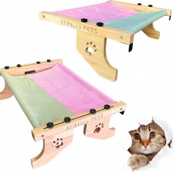 EL ÁTICO PETS Cat Hammock, Hammock for Cat, Window, Hanging on 2 Legs or Floor with 4 Legs, Cat Bed, Radiator, Hammock, Window for Cats, Large Cat Bed EL ÁTICO PETS Cat Hammock, Hammock for Cat, Window, Hanging on 2 Legs or Floor with 4 Legs, Cat Bed, Radiator, Hammock, Window for Cats, Large Cat Bed