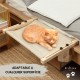 EL ÁTICO PETS Cat Hammock, Hammock for Cat, Window, Hanging on 2 Legs or Floor with 4 Legs, Cat Bed, Radiator, Hammock, Window for Cats, Large Cat Bed EL ÁTICO PETS Cat Hammock, Hammock for Cat, Window, Hanging on 2 Legs or Floor with 4 Legs, Cat Bed, Radiator, Hammock, Window for Cats, Large Cat Bed