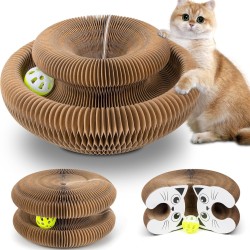 EXTFANS Cat Scratching Board, 2-in-1 Cat Scratching Board with Bell, Magic Organ, Cat Scratching Board, Foldable Interactive Cat Toy for Indoor and Outdoor Use EXTFANS Cat Scratching Board, 2-in-1 Cat Scratching Board with Bell, Magic Organ, Cat Scratching Board, Foldable Interactive Cat Toy for Indoor and Outdoor Use