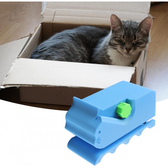 Enwye 3D-Gedruckter Kartonschneider, Katzenkratzschneider, DIY-Katzenkratzwerkzeug Zum Selbermachen, Recycelter Karton (blau) Enwye 3D-Gedruckter Kartonschneider, Katzenkratzschneider, DIY-Katzenkratzwerkzeug Zum Selbermachen, Recycelter Karton (blau)