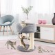 FANTASK 4 in 1 Small Cat Scratching Post with Sisal Rope and Fur Ball, Grey Cat Furniture Climbing Tree, 40 x 40 x 50 cm FANTASK 4 in 1 Small Cat Scratching Post with Sisal Rope and Fur Ball, Grey Cat Furniture Climbing Tree, 40 x 40 x 50 cm