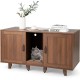 FANTASK Cat Litter Tray Cabinet for 2 Cats in Coffee, Cat House with 2 Doors & Scratching Board & Entrance, Cat Cabinet for Cat Litter Tray, Cat Cave Cat Furniture Side Table 120 x 52 x 65 cm FANTASK Cat Litter Tray Cabinet for 2 Cats in Coffee, Cat House with 2 Doors & Scratching Board & Entrance, Cat Cabinet for Cat Litter Tray, Cat Cave Cat Furniture Side Table 120 x 52 x 65 cm