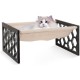 FEUFOAM Pet Cat Hammock Wooden Large Cat Hammock Breathable Washable Raised Dog Bed Rustic Vintage Cat Lounger Play Beds Furniture Lightweight Indoor Outdoor FEUFOAM Pet Cat Hammock Wooden Large Cat Hammock Breathable Washable Raised Dog Bed Rustic Vintage Cat Lounger Play Beds Furniture Lightweight Indoor Outdoor