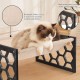 FEUFOAM Pet Cat Hammock Wooden Large Cat Hammock Breathable Washable Raised Dog Bed Rustic Vintage Cat Lounger Play Beds Furniture Lightweight Indoor Outdoor FEUFOAM Pet Cat Hammock Wooden Large Cat Hammock Breathable Washable Raised Dog Bed Rustic Vintage Cat Lounger Play Beds Furniture Lightweight Indoor Outdoor