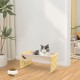FEUFOAM Pet Cat Hammock Wooden Large Cat Hammock Breathable Washable Raised Dog Bed Rustic Vintage Cat Lounger Play Beds Furniture Lightweight Indoor Outdoor FEUFOAM Pet Cat Hammock Wooden Large Cat Hammock Breathable Washable Raised Dog Bed Rustic Vintage Cat Lounger Play Beds Furniture Lightweight Indoor Outdoor