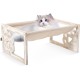 FEUFOAM Pet Cat Hammock Wooden Large Cat Hammock Breathable Washable Raised Dog Bed Rustic Vintage Cat Lounger Play Beds Furniture Lightweight Indoor Outdoor FEUFOAM Pet Cat Hammock Wooden Large Cat Hammock Breathable Washable Raised Dog Bed Rustic Vintage Cat Lounger Play Beds Furniture Lightweight Indoor Outdoor