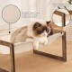 FEUFOAM Pet Cat Hammock Wooden Large Cat Hammock Breathable Washable Raised Dog Bed Rustic Vintage Cat Lounger Play Beds Furniture Lightweight Indoor Outdoor FEUFOAM Pet Cat Hammock Wooden Large Cat Hammock Breathable Washable Raised Dog Bed Rustic Vintage Cat Lounger Play Beds Furniture Lightweight Indoor Outdoor