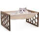 FEUFOAM Pet Cat Hammock Wooden Large Cat Hammock Breathable Washable Raised Dog Bed Rustic Vintage Cat Lounger Play Beds Furniture Lightweight Indoor Outdoor FEUFOAM Pet Cat Hammock Wooden Large Cat Hammock Breathable Washable Raised Dog Bed Rustic Vintage Cat Lounger Play Beds Furniture Lightweight Indoor Outdoor