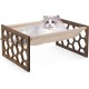 FEUFOAM Pet Cat Hammock Wooden Large Cat Hammock Breathable Washable Raised Dog Bed Rustic Vintage Cat Lounger Play Beds Furniture Lightweight Indoor Outdoor FEUFOAM Pet Cat Hammock Wooden Large Cat Hammock Breathable Washable Raised Dog Bed Rustic Vintage Cat Lounger Play Beds Furniture Lightweight Indoor Outdoor