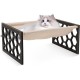 FEUFOAM Pet Cat Hammock Wooden Large Cat Hammock Breathable Washable Raised Dog Bed Rustic Vintage Cat Lounger Play Beds Furniture Lightweight Indoor Outdoor FEUFOAM Pet Cat Hammock Wooden Large Cat Hammock Breathable Washable Raised Dog Bed Rustic Vintage Cat Lounger Play Beds Furniture Lightweight Indoor Outdoor