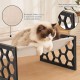 FEUFOAM Pet Cat Hammock Wooden Large Cat Hammock Breathable Washable Raised Dog Bed Rustic Vintage Cat Lounger Play Beds Furniture Lightweight Indoor Outdoor FEUFOAM Pet Cat Hammock Wooden Large Cat Hammock Breathable Washable Raised Dog Bed Rustic Vintage Cat Lounger Play Beds Furniture Lightweight Indoor Outdoor