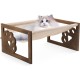 FEUFOAM Pet Cat Hammock Wooden Large Cat Hammock Breathable Washable Raised Dog Bed Rustic Vintage Cat Lounger Play Beds Furniture Lightweight Indoor Outdoor FEUFOAM Pet Cat Hammock Wooden Large Cat Hammock Breathable Washable Raised Dog Bed Rustic Vintage Cat Lounger Play Beds Furniture Lightweight Indoor Outdoor