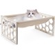 FEUFOAM Pet Cat Hammock Wooden Large Cat Hammock Breathable Washable Raised Dog Bed Rustic Vintage Cat Lounger Play Beds Furniture Lightweight Indoor Outdoor FEUFOAM Pet Cat Hammock Wooden Large Cat Hammock Breathable Washable Raised Dog Bed Rustic Vintage Cat Lounger Play Beds Furniture Lightweight Indoor Outdoor
