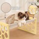 FEUFOAM Pet Cat Hammock Wooden Large Cat Hammock Breathable Washable Raised Dog Bed Rustic Vintage Cat Lounger Play Beds Furniture Lightweight Indoor Outdoor FEUFOAM Pet Cat Hammock Wooden Large Cat Hammock Breathable Washable Raised Dog Bed Rustic Vintage Cat Lounger Play Beds Furniture Lightweight Indoor Outdoor
