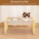 FEUFOAM Pet Cat Hammock Wooden Large Cat Hammock Breathable Washable Raised Dog Bed Rustic Vintage Cat Lounger Play Beds Furniture Lightweight Indoor Outdoor FEUFOAM Pet Cat Hammock Wooden Large Cat Hammock Breathable Washable Raised Dog Bed Rustic Vintage Cat Lounger Play Beds Furniture Lightweight Indoor Outdoor