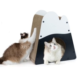 FUKUMARU Cat Scratching Board, 50 cm High Scratching Board, Mountain Shape, Vertical Cat Lounger Scratching Board, Durable Cat Scratching Board for Indoor Large Cats FUKUMARU Cat Scratching Board, 50 cm High Scratching Board, Mountain Shape, Vertical Cat Lounger Scratching Board, Durable Cat Scratching Board for Indoor Large Cats