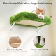 FUKUMARU Climbing Wall Cats, Cat Wall Elements, Climbing Wall Set, 10 Pieces, with Hanging Bridge with Non-Slip, Sturdy Scratching Posts with Jute, Rest and Hammock, up to 18 kg, Grey FUKUMARU Climbing Wall Cats, Cat Wall Elements, Climbing Wall Set, 10 Pieces, with Hanging Bridge with Non-Slip, Sturdy Scratching Posts with Jute, Rest and Hammock, up to 18 kg, Grey