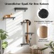 FUKUMARU Climbing Wall Cats, Cat Wall Elements, Climbing Wall Set, 10 Pieces, with Hanging Bridge with Non-Slip, Sturdy Scratching Posts with Jute, Rest and Hammock, up to 18 kg, Grey FUKUMARU Climbing Wall Cats, Cat Wall Elements, Climbing Wall Set, 10 Pieces, with Hanging Bridge with Non-Slip, Sturdy Scratching Posts with Jute, Rest and Hammock, up to 18 kg, Grey
