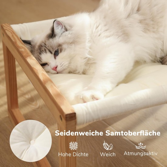 FUKUMARU Raised Cat Bed and Dog Bed, Large and Breathable, Made of High-Quality Birch Plywood, 53 W x 42 L x 25 H cm, Ideal for Cats and Small Dogs FUKUMARU Raised Cat Bed and Dog Bed, Large and Breathable, Made of High-Quality Birch Plywood, 53 W x 42 L x 25 H cm, Ideal for Cats and Small Dogs