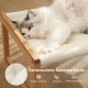 FUKUMARU Raised Cat Bed and Dog Bed, Large and Breathable, Made of High-Quality Birch Plywood, 53 W x 42 L x 25 H cm, Ideal for Cats and Small Dogs FUKUMARU Raised Cat Bed and Dog Bed, Large and Breathable, Made of High-Quality Birch Plywood, 53 W x 42 L x 25 H cm, Ideal for Cats and Small Dogs
