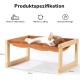 FUKUMARU Raised Cat Bed and Dog Bed, Large and Breathable, Made of High-Quality Birch Plywood, 53 W x 42 L x 25 H cm, Ideal for Cats and Small Dogs FUKUMARU Raised Cat Bed and Dog Bed, Large and Breathable, Made of High-Quality Birch Plywood, 53 W x 42 L x 25 H cm, Ideal for Cats and Small Dogs
