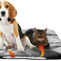 Fellou Electric Blanket for Cats 60 x 40 cm - Self-Heating, Washable & Crinkle Free Heat Blanket - Heating Mat Fellou Electric Blanket for Cats 60 x 40 cm - Self-Heating, Washable & Crinkle Free Heat Blanket - Heating Mat