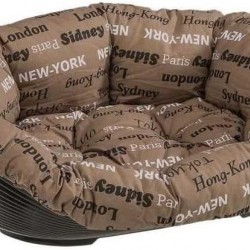 Ferplast 70222999ZP Sofa 2 Cat Bed Blue Checked Ferplast 70222999ZP Sofa 2 Cat Bed Blue Checked