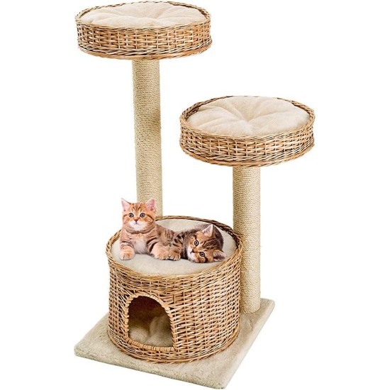 Ferplast Amir Cat Scratching Post, 50 x 50 x 102.5 cm, Brown Ferplast Amir Cat Scratching Post, 50 x 50 x 102.5 cm, Brown