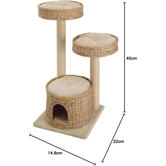 Ferplast Amir Cat Scratching Post, 50 x 50 x 102.5 cm, Brown Ferplast Amir Cat Scratching Post, 50 x 50 x 102.5 cm, Brown