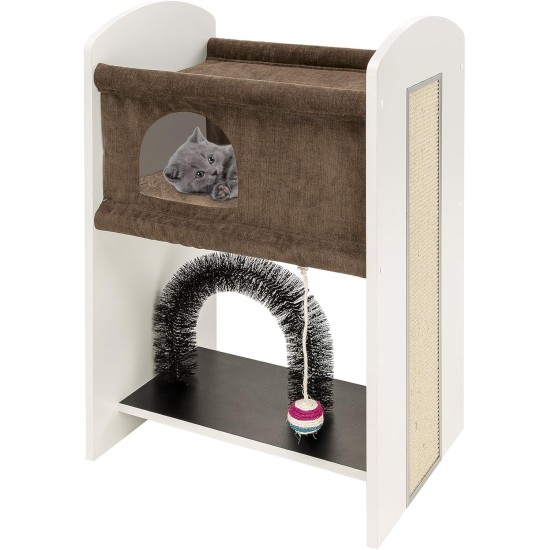 Ferplast Amir Cat Scratching Post, 50 x 50 x 102.5 cm, Brown Ferplast Amir Cat Scratching Post, 50 x 50 x 102.5 cm, Brown