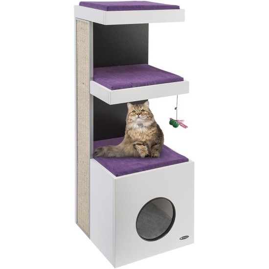 Ferplast Amir Cat Scratching Post, 50 x 50 x 102.5 cm, Brown Ferplast Amir Cat Scratching Post, 50 x 50 x 102.5 cm, Brown