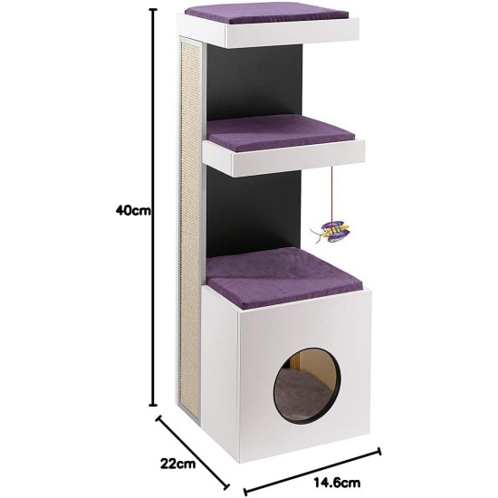 Ferplast Amir Cat Scratching Post, 50 x 50 x 102.5 cm, Brown Ferplast Amir Cat Scratching Post, 50 x 50 x 102.5 cm, Brown