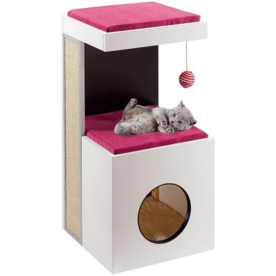 Ferplast Amir Cat Scratching Post, 50 x 50 x 102.5 cm, Brown Ferplast Amir Cat Scratching Post, 50 x 50 x 102.5 cm, Brown