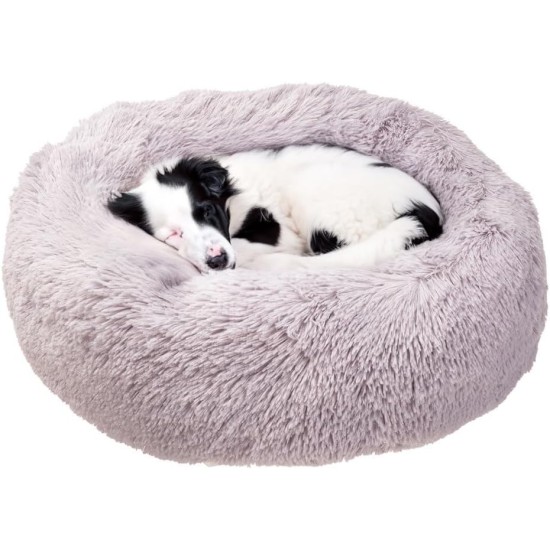 Ferplast Dog Cushion Cat Sleeping Place Round Fluffy Cat Cushion Soft Plush Cat Basket 80 x 17 cm Grey Ferplast Dog Cushion Cat Sleeping Place Round Fluffy Cat Cushion Soft Plush Cat Basket 80 x 17 cm Grey