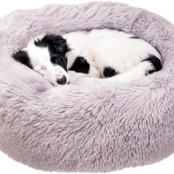 Ferplast Dog Cushion Cat Sleeping Place Round Fluffy Cat Cushion Soft Plush Cat Basket 80 x 17 cm Grey Ferplast Dog Cushion Cat Sleeping Place Round Fluffy Cat Cushion Soft Plush Cat Basket 80 x 17 cm Grey