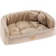 Ferplast Harris 50 Padded Dog Bed Cat Bed Washable with Cushion Tweed and Velvet Beige Ferplast Harris 50 Padded Dog Bed Cat Bed Washable with Cushion Tweed and Velvet Beige