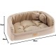 Ferplast Harris 50 Padded Dog Bed Cat Bed Washable with Cushion Tweed and Velvet Beige Ferplast Harris 50 Padded Dog Bed Cat Bed Washable with Cushion Tweed and Velvet Beige
