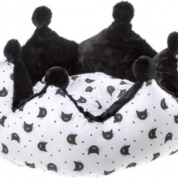 Ferplast Mediano Mikado Cotton Bed Cat Black Ferplast Mediano Mikado Cotton Bed Cat Black