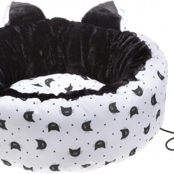 Ferplast Padded Kennel Bed Cats Muffin with Cushion, Cotton and Faux Fur, Wild, Washable Ferplast Padded Kennel Bed Cats Muffin with Cushion, Cotton and Faux Fur, Wild, Washable