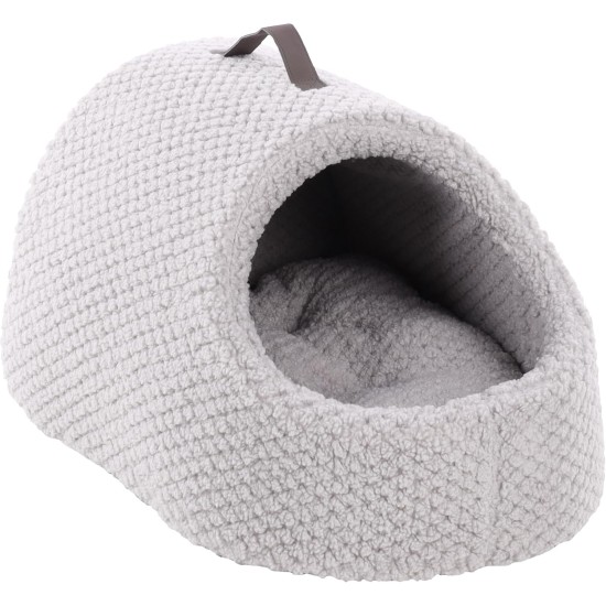 Flamingo Jacquard Sleeping Area - Round Grey | Soft, Cosy & Stylish for Cats & Small Dogs! Flamingo Jacquard Sleeping Area - Round Grey | Soft, Cosy & Stylish for Cats & Small Dogs!