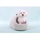 Flamingo Jacquard Sleeping Area - Round Grey | Soft, Cosy & Stylish for Cats & Small Dogs! Flamingo Jacquard Sleeping Area - Round Grey | Soft, Cosy & Stylish for Cats & Small Dogs!
