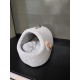 Flamingo Jacquard Sleeping Area - Round Grey | Soft, Cosy & Stylish for Cats & Small Dogs! Flamingo Jacquard Sleeping Area - Round Grey | Soft, Cosy & Stylish for Cats & Small Dogs!
