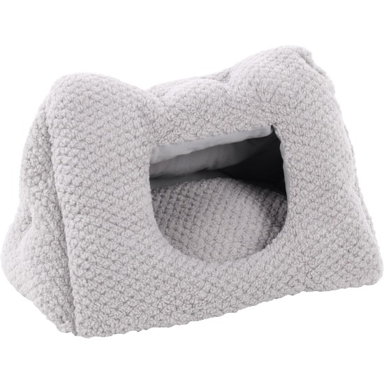 Flamingo Jacquard Sleeping Area - Round Grey | Soft, Cosy & Stylish for Cats & Small Dogs! Flamingo Jacquard Sleeping Area - Round Grey | Soft, Cosy & Stylish for Cats & Small Dogs!