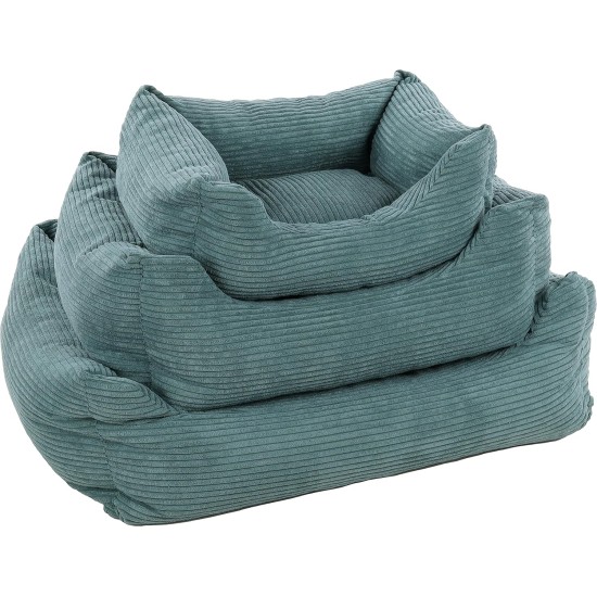 Flamingo Rectangular Velutto Basket Blue - 65 x 50 cm Ideal for French Bulldogs, Dachshunds, Beagles and Cats, Luxury Comfort and Stylish Design Flamingo Rectangular Velutto Basket Blue - 65 x 50 cm Ideal for French Bulldogs, Dachshunds, Beagles and Cats, Luxury Comfort and Stylish Design