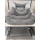 Flamingo Rectangular Velutto Basket Blue - 65 x 50 cm Ideal for French Bulldogs, Dachshunds, Beagles and Cats, Luxury Comfort and Stylish Design Flamingo Rectangular Velutto Basket Blue - 65 x 50 cm Ideal for French Bulldogs, Dachshunds, Beagles and Cats, Luxury Comfort and Stylish Design