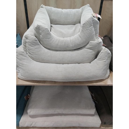 Flamingo Rectangular Velutto Basket Blue - 65 x 50 cm Ideal for French Bulldogs, Dachshunds, Beagles and Cats, Luxury Comfort and Stylish Design Flamingo Rectangular Velutto Basket Blue - 65 x 50 cm Ideal for French Bulldogs, Dachshunds, Beagles and Cats, Luxury Comfort and Stylish Design